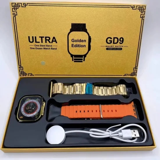 GD9 Ultra Max watch Golden Edition Double Strap Big Display 2.02