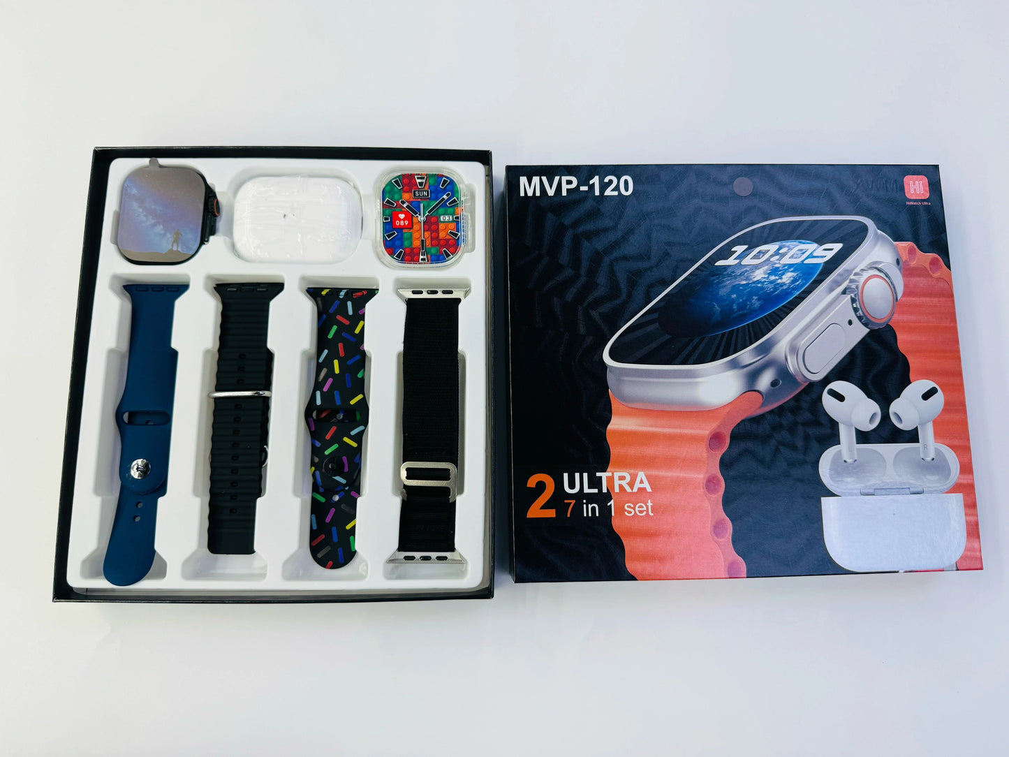 MVP-120 Bt Call 2.3inch HD Screen Smartwatch WITH EARPODS