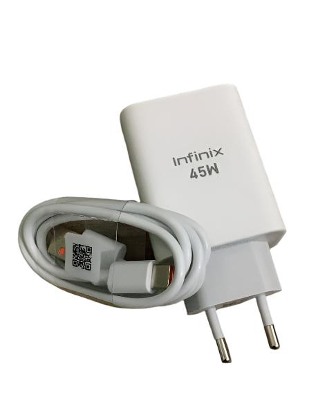 100% Original Infinix Genuine 45w 45Watts Flash Charger