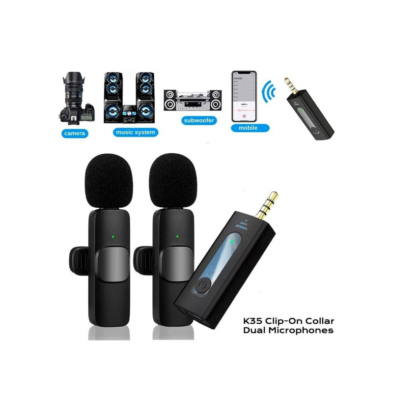 K35 High Quality Wireless Dual Microphone ORIGINAL