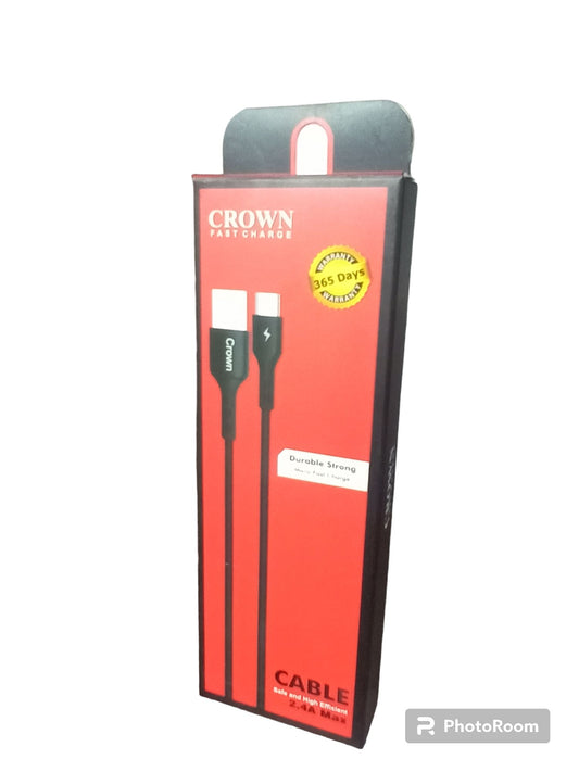 Crown fast charger cable durable strong micro fast charger