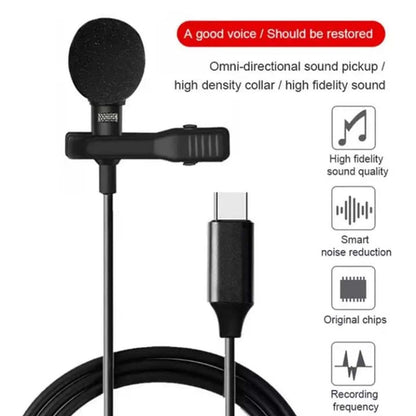 High-Quality JH-042 Type-C Lavalier Microphone