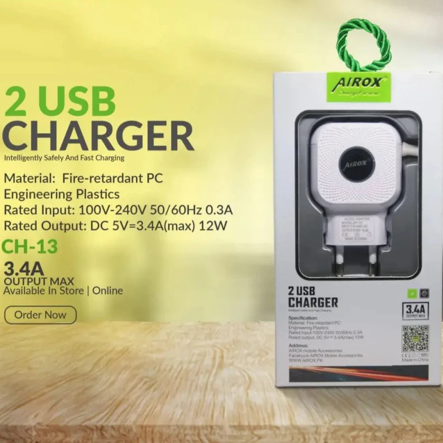 Airox CH13 2 USB Fast microCharger