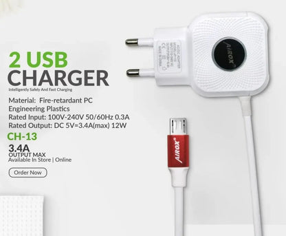 Airox CH13 2 USB Fast microCharger