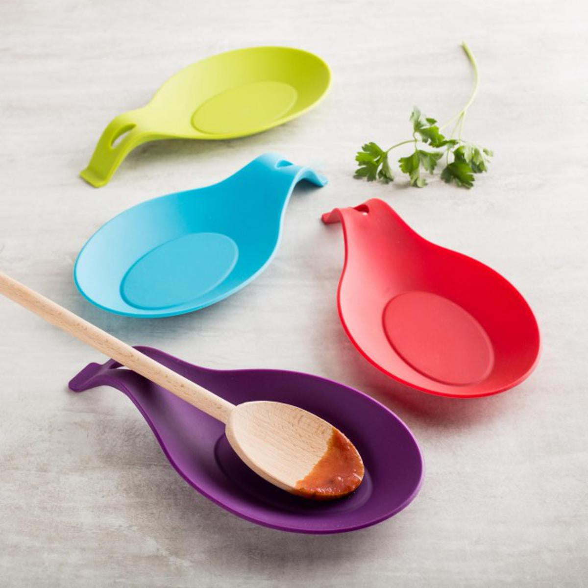 5pc Plastic Spoon Holder & Fork Rack