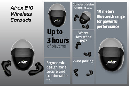 Airox E10 Earbuds with Advanced Noise Cancellation