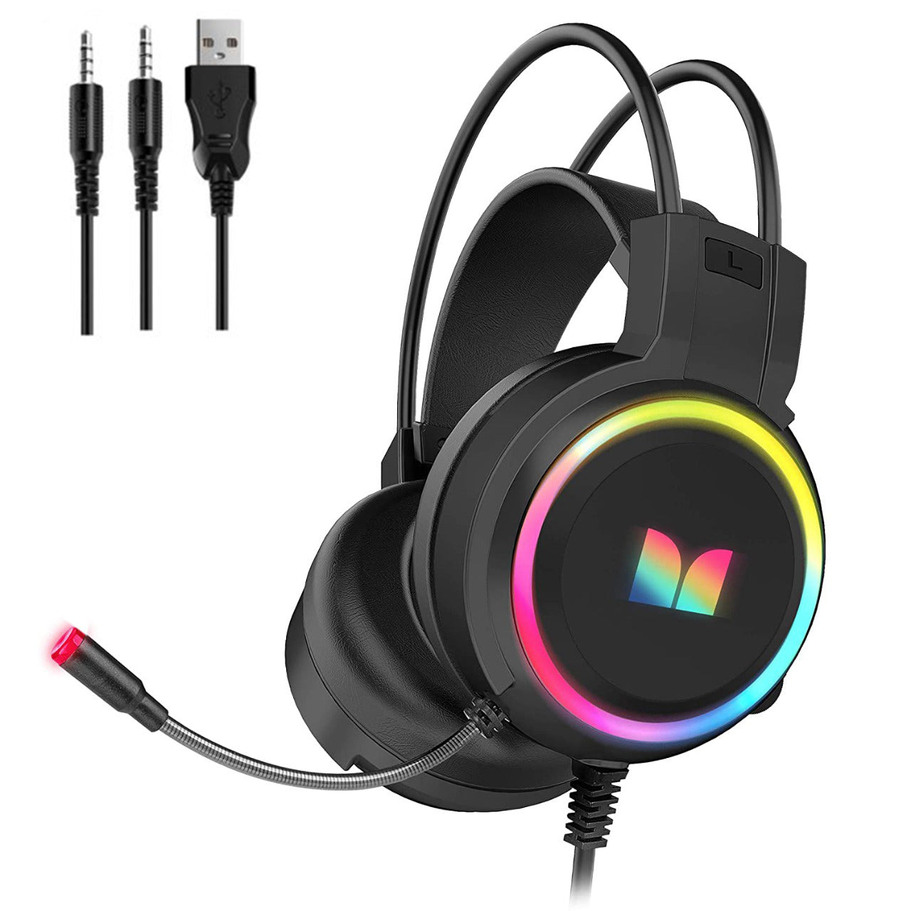 Monster RGB Gaming Headphone: 2 Pin & USB for Dynamic Lighting